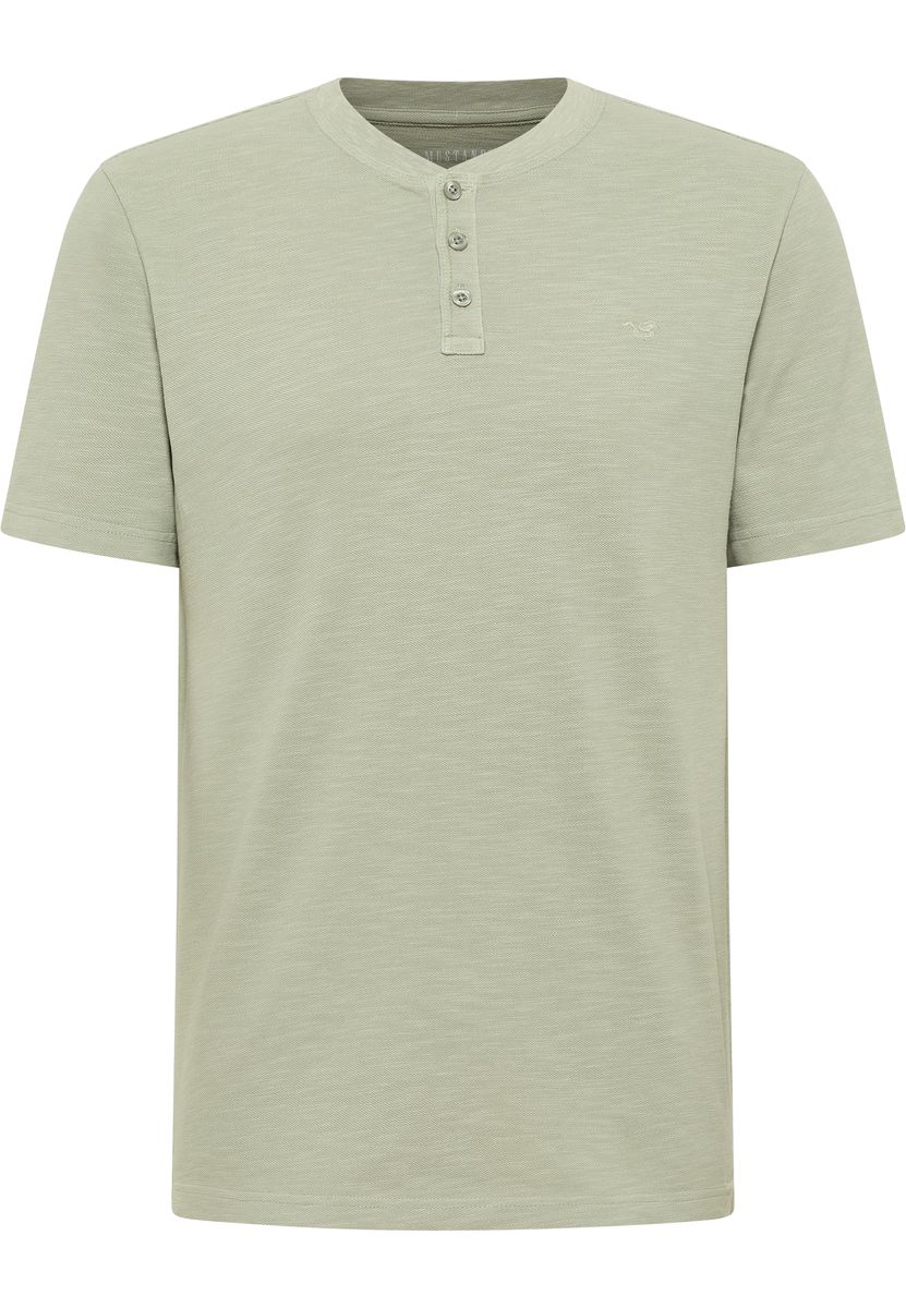Kurzarm-Henley mit Knopfleiste