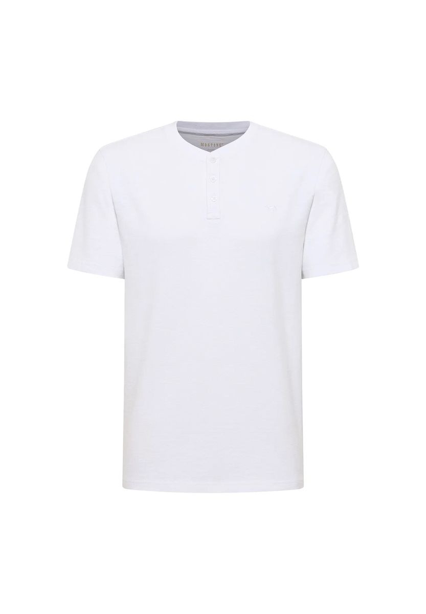 Kurzärmeliges Henley-Shirt aus Baumwolle
