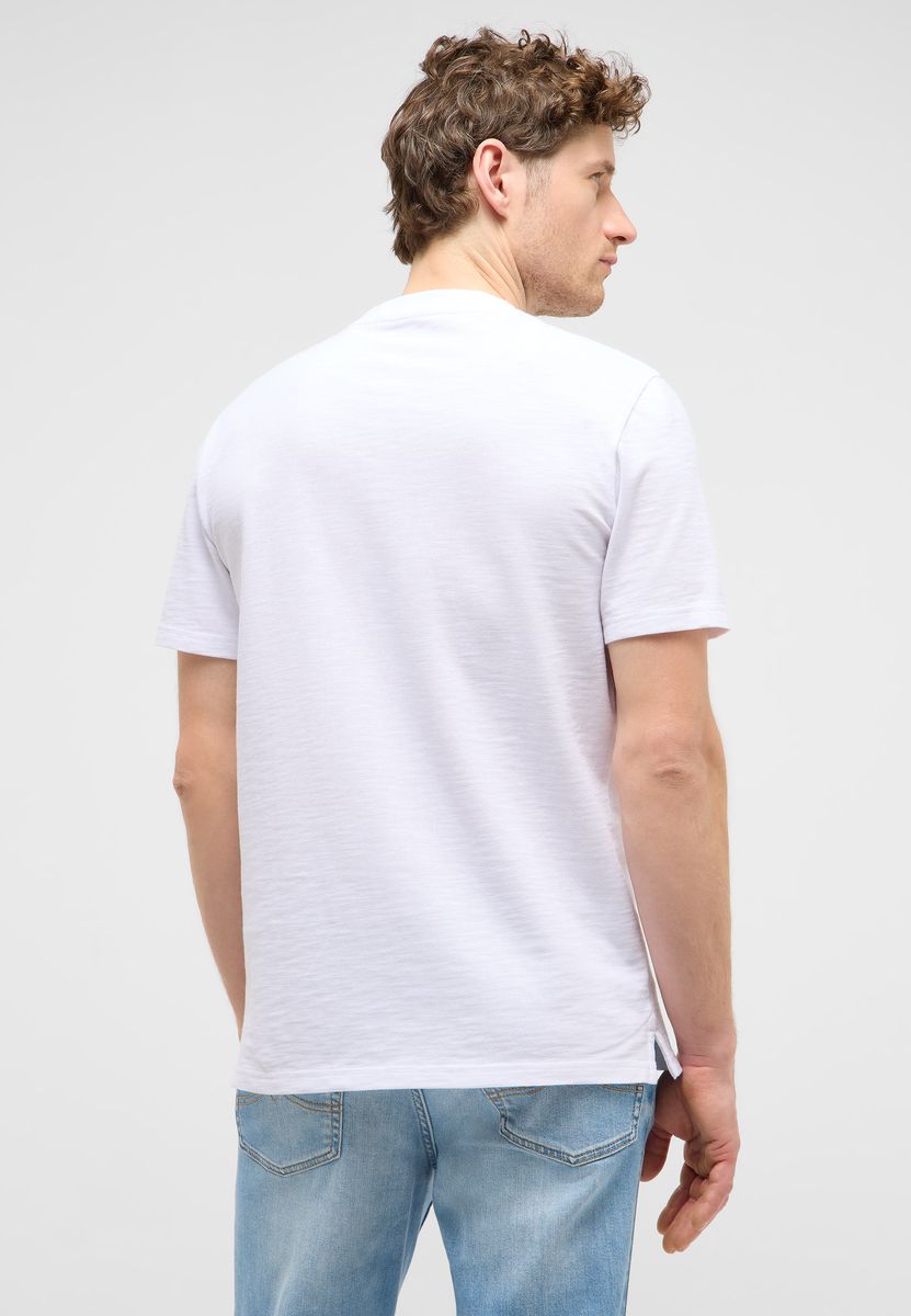 Kurzärmeliges Henley-Shirt aus Baumwolle