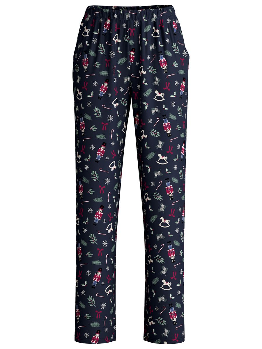 Pyjamahose mit Nussknacker-Print