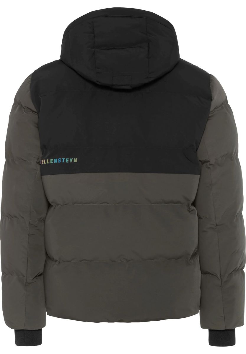 Zweifarbige Gesteppte Funktionsjacke