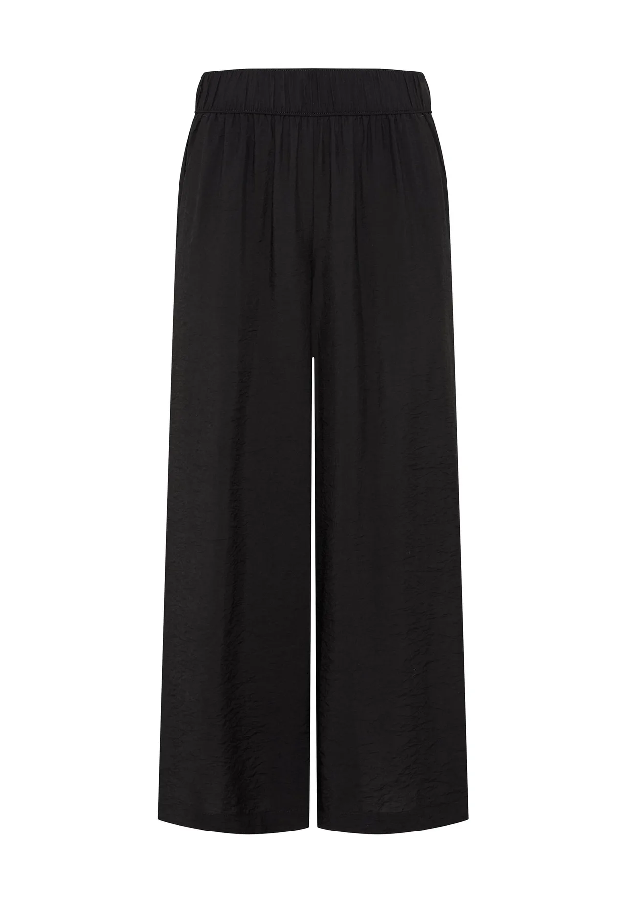 Weite Hose mit Crinkle-Struktur