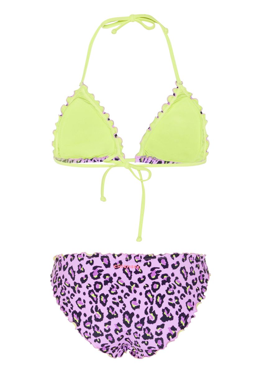Lila Bikini-Set mit Leopardenmuster