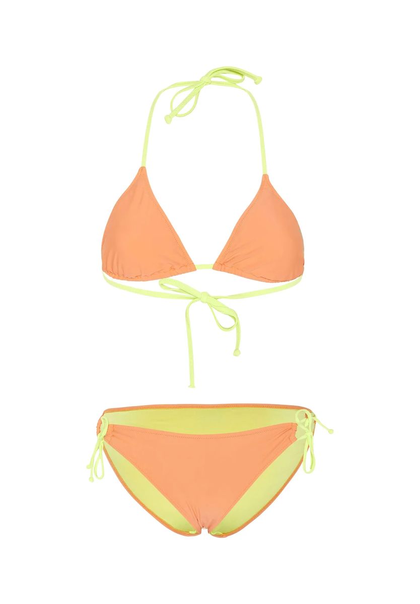 Triangel-Bikini-Set mit Kontrastfutter