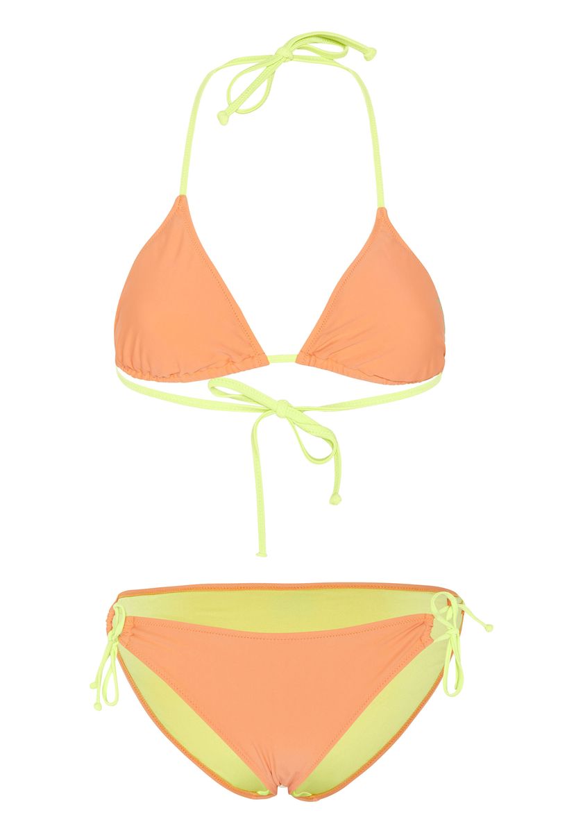 Triangel-Bikini-Set mit Kontrastfutter