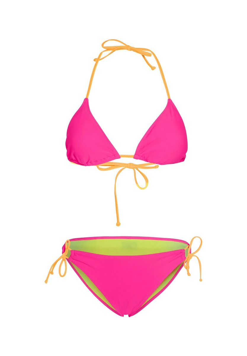 Leuchtendes Neckholder Triangel-Bikini-Set