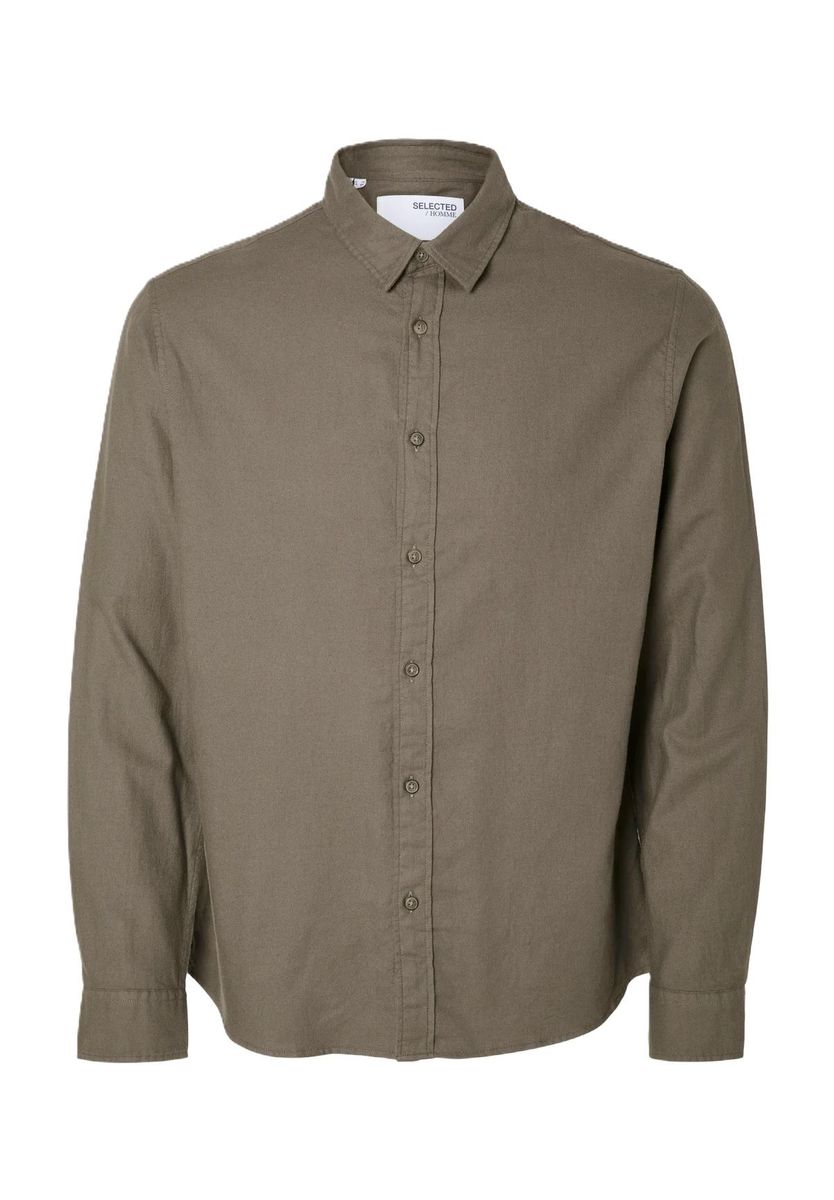 Schmales, lässiges Flanellhemd