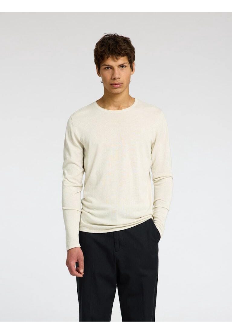 Klassischer Herren Strickpullover mit Rundhalsausschnitt