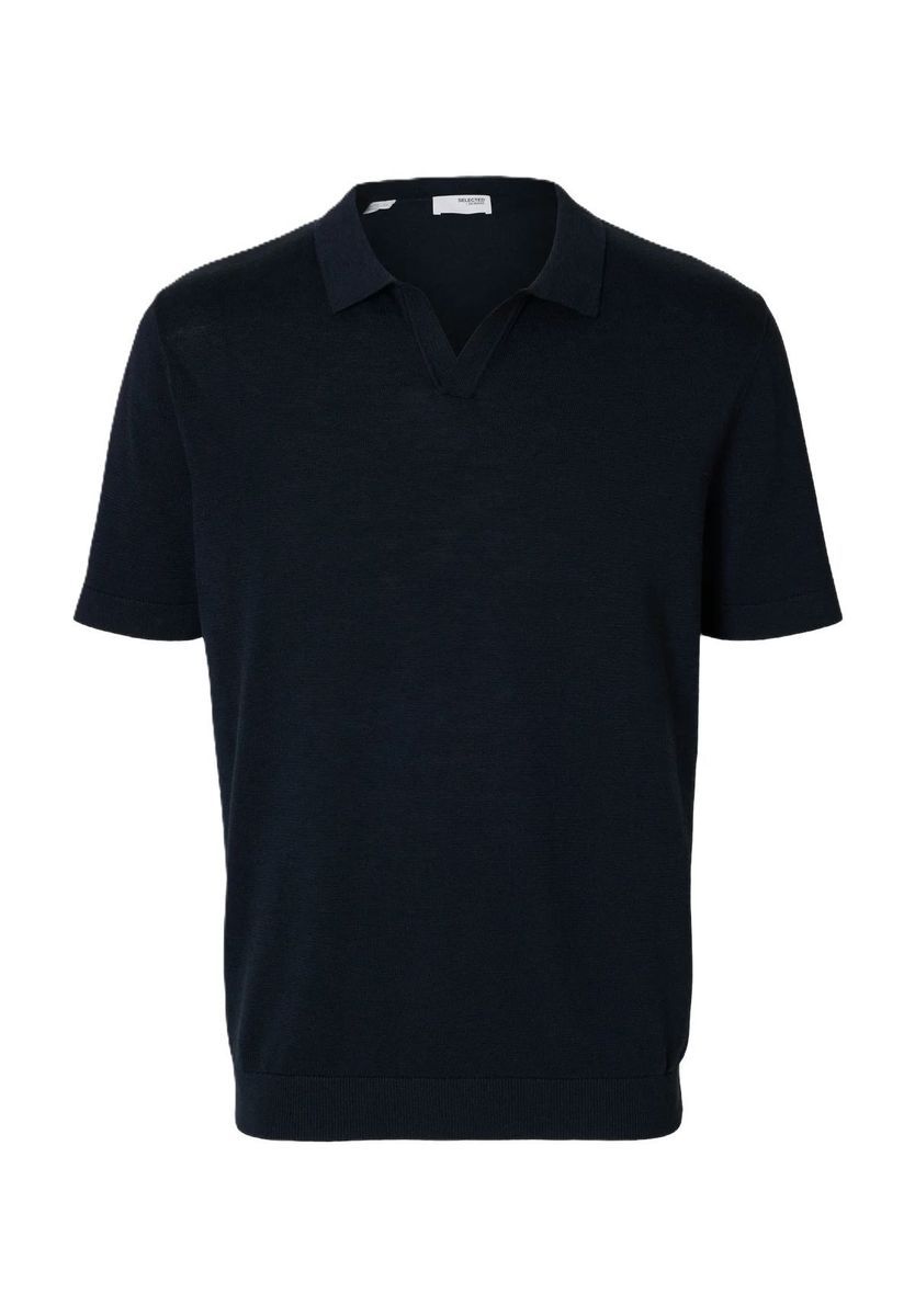 Lässiges Poloshirt mit Leinenmischung