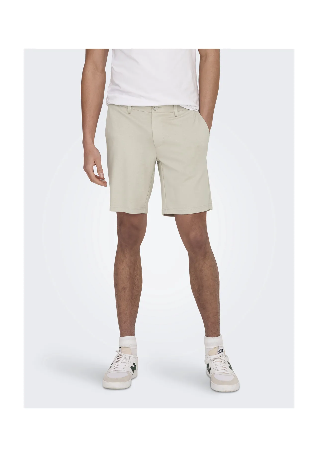 Klassische Regular Fit Chino-Shorts