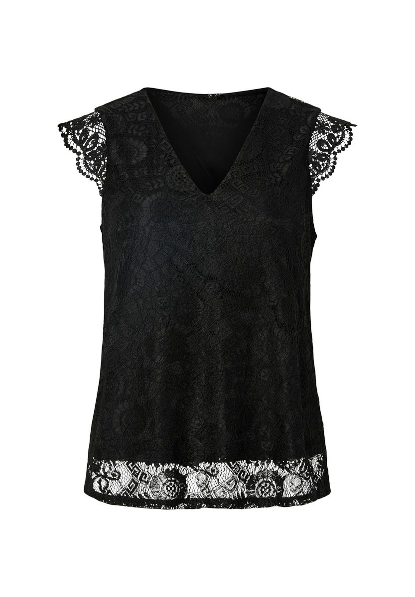 4189 Blusentop Olline, Spitze, für Damen, schwarz, M