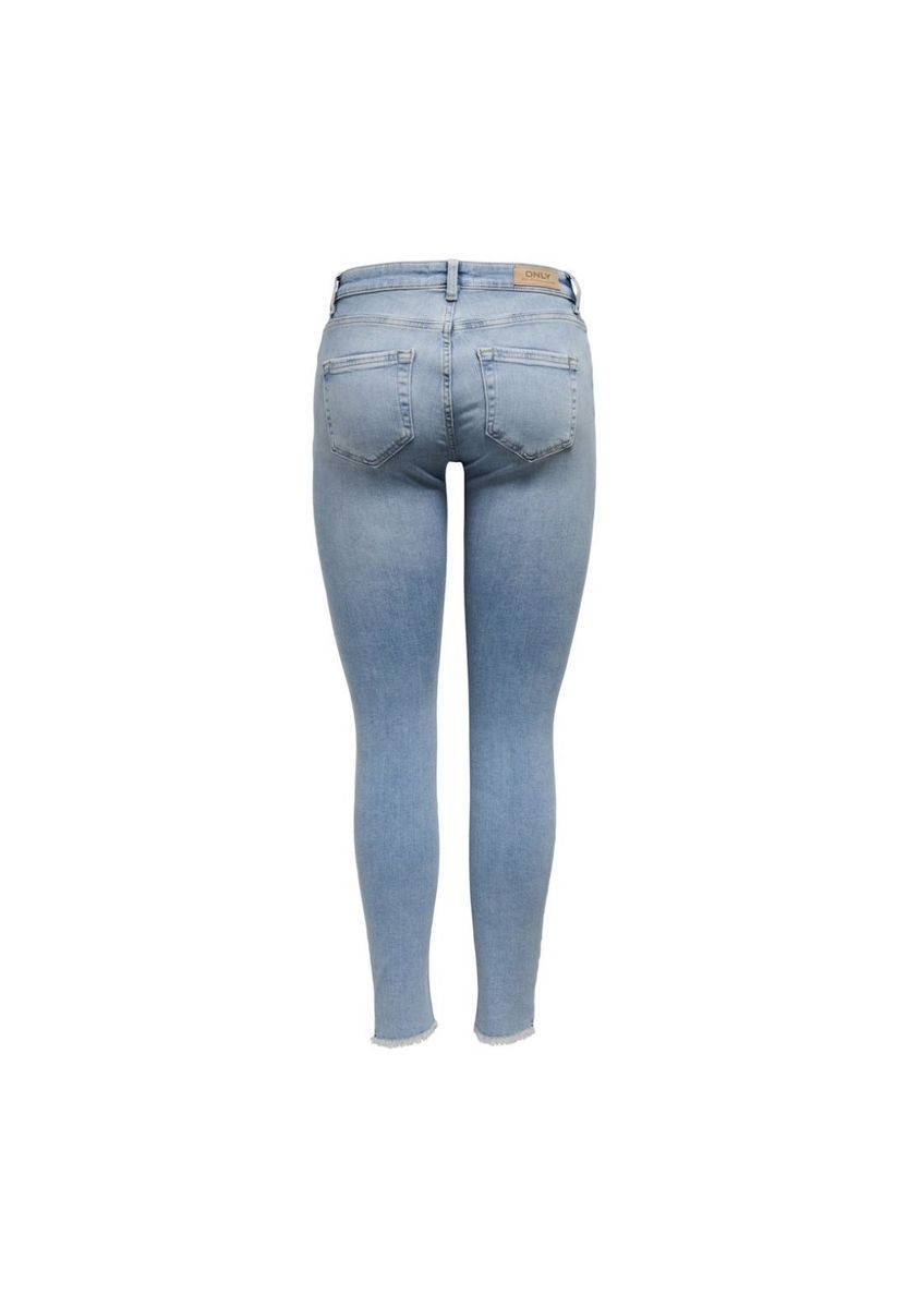 Knöchellange Skinny Jeans in heller Waschung