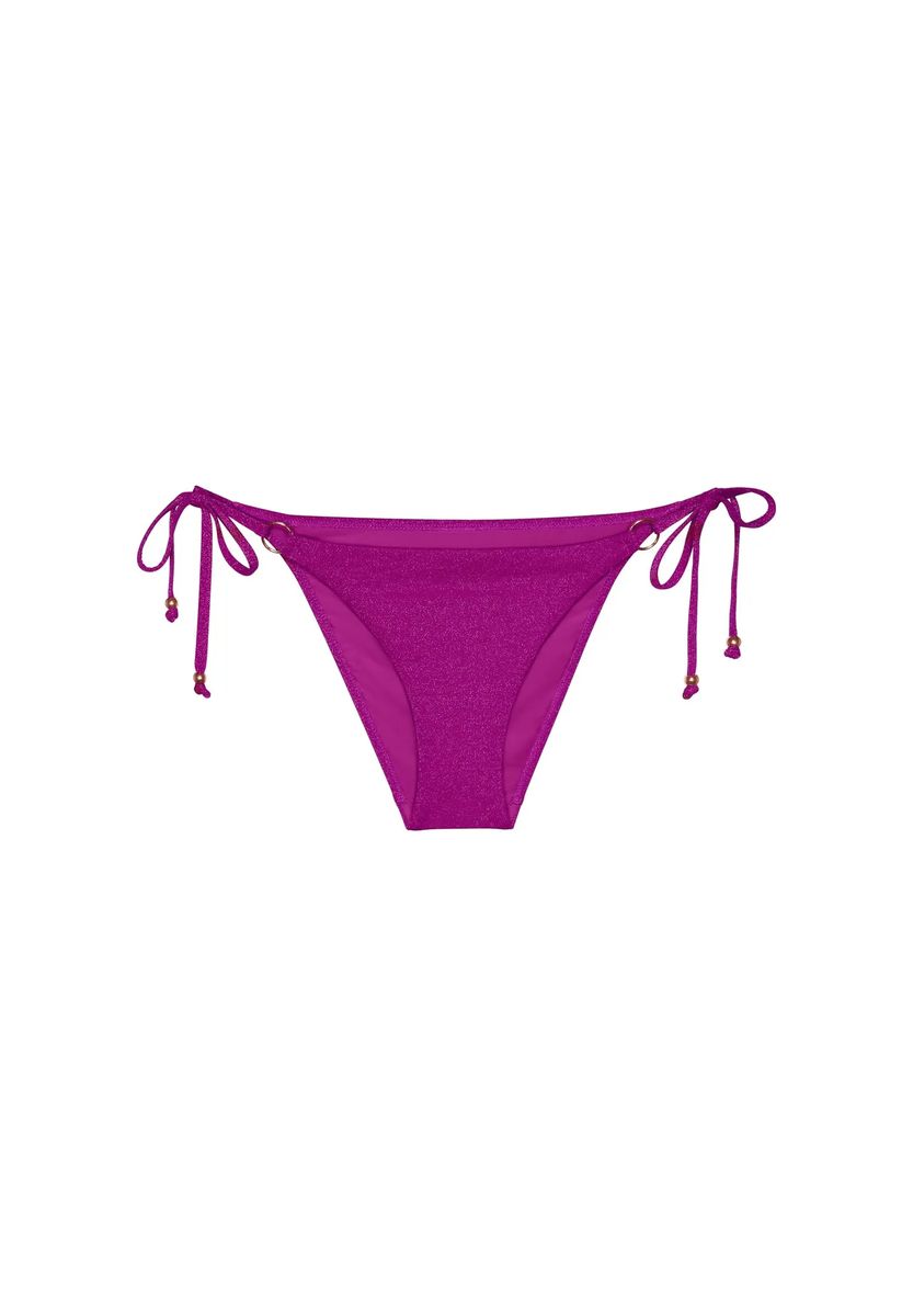 Schimmerndes Lurex-Bikinihöschen zum Binden