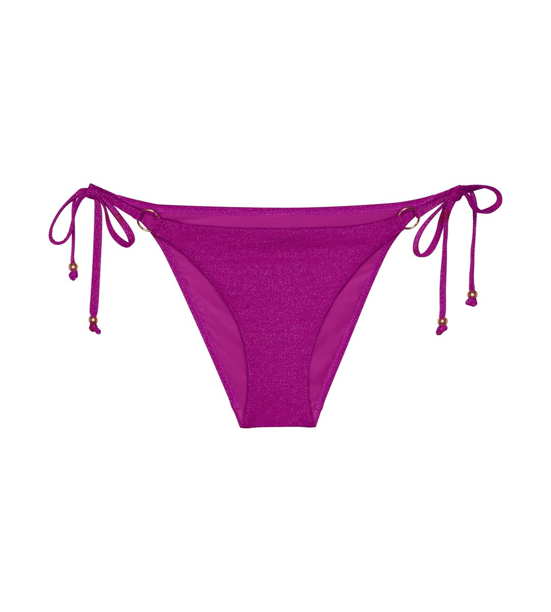 Schimmerndes Lurex-Bikinihöschen zum Binden