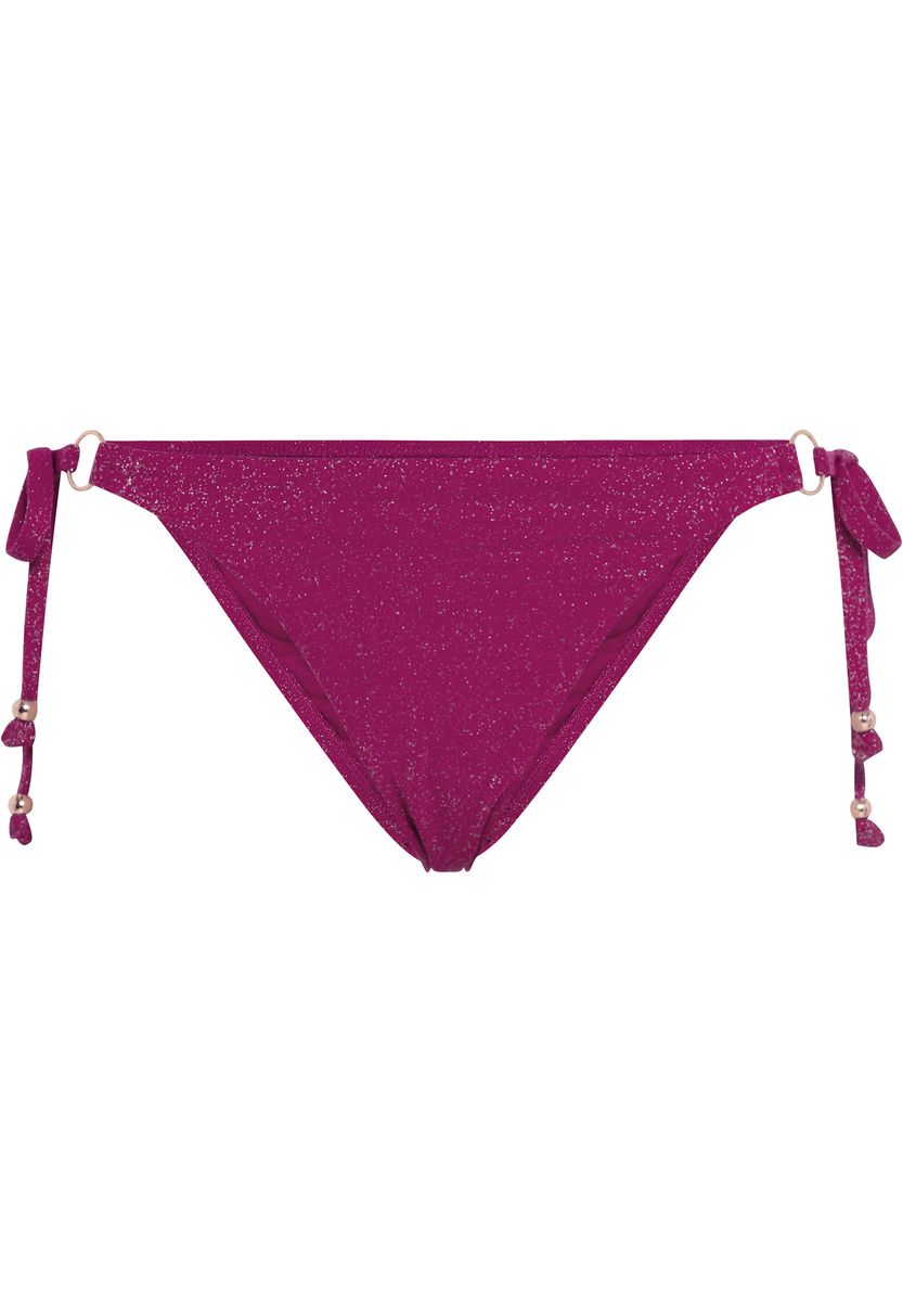 Schimmerndes Lurex-Bikinihöschen zum Binden