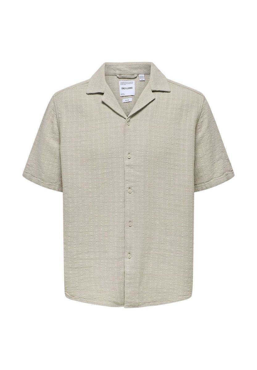 Locker geschnittenes Camp Kragen Hemd