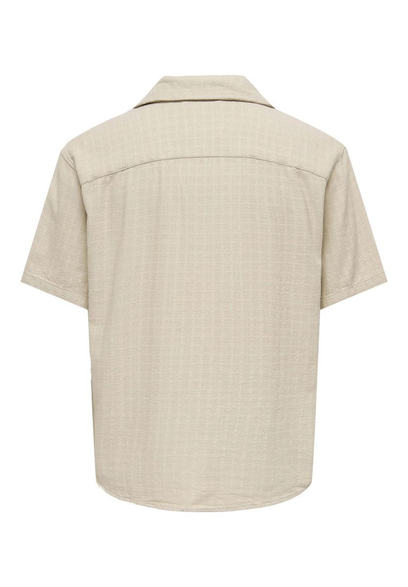 Locker geschnittenes Camp Kragen Hemd