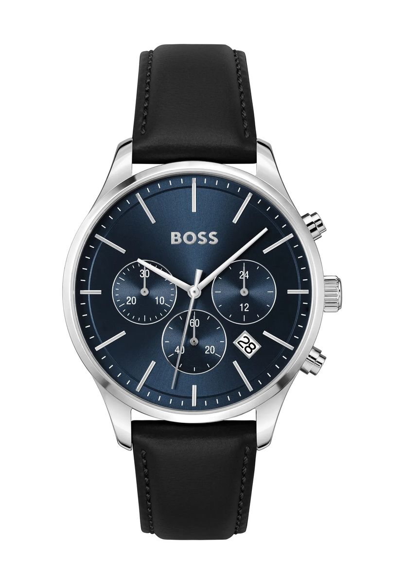 Anspruchsvoller Chronograph mit Lederarmband