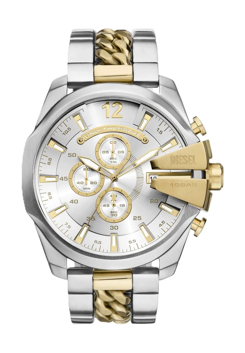 Markante Bicolor-Chronographen-Uhr