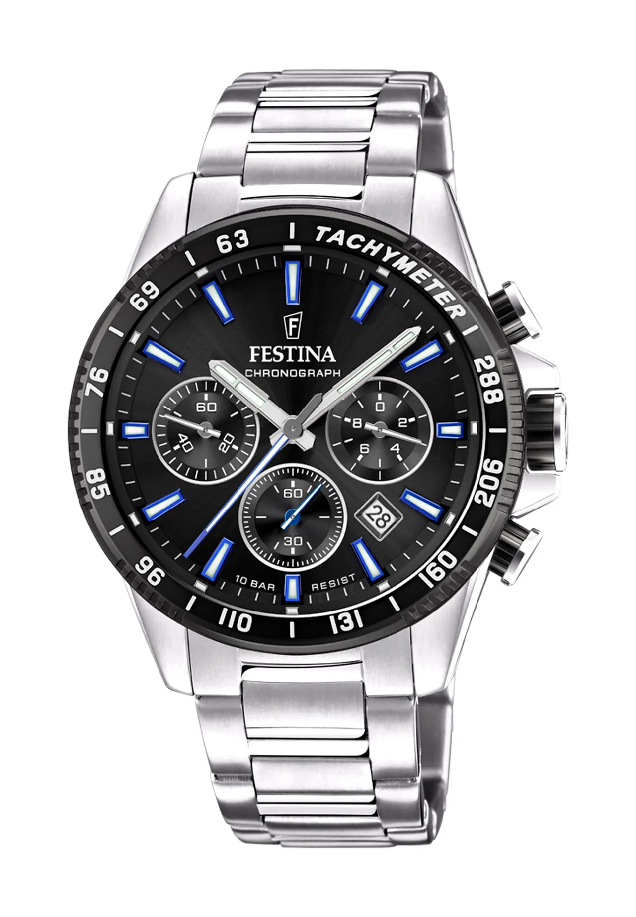Sportlicher Chronograph mit Tachymeter-Skala