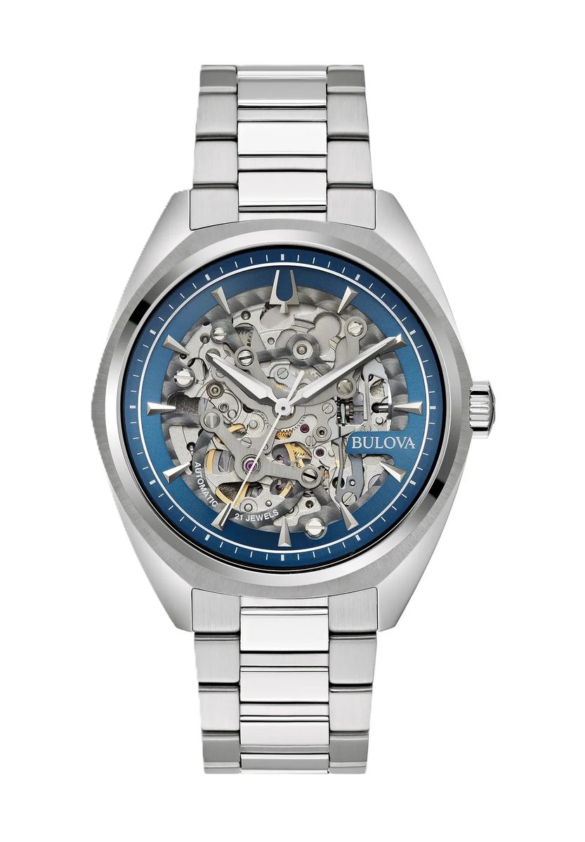 Elegante skelettierte mechanische Armbanduhr
