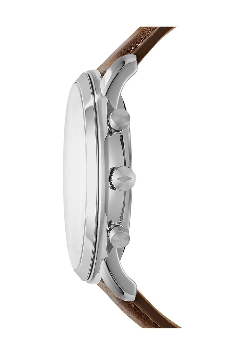 Klassischer Chronograph mit Lederarmband