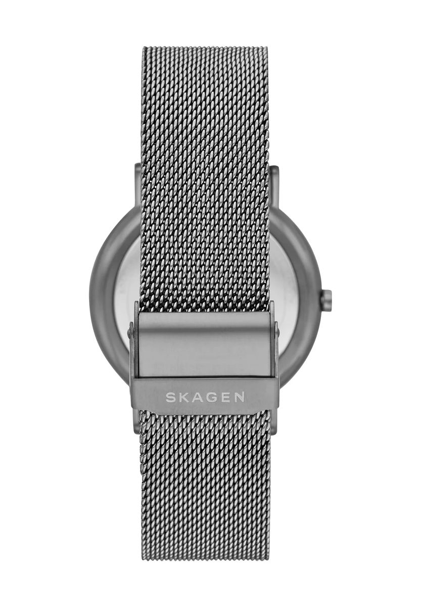 Minimalistische Unisex-Uhr mit Milanaise-Armband