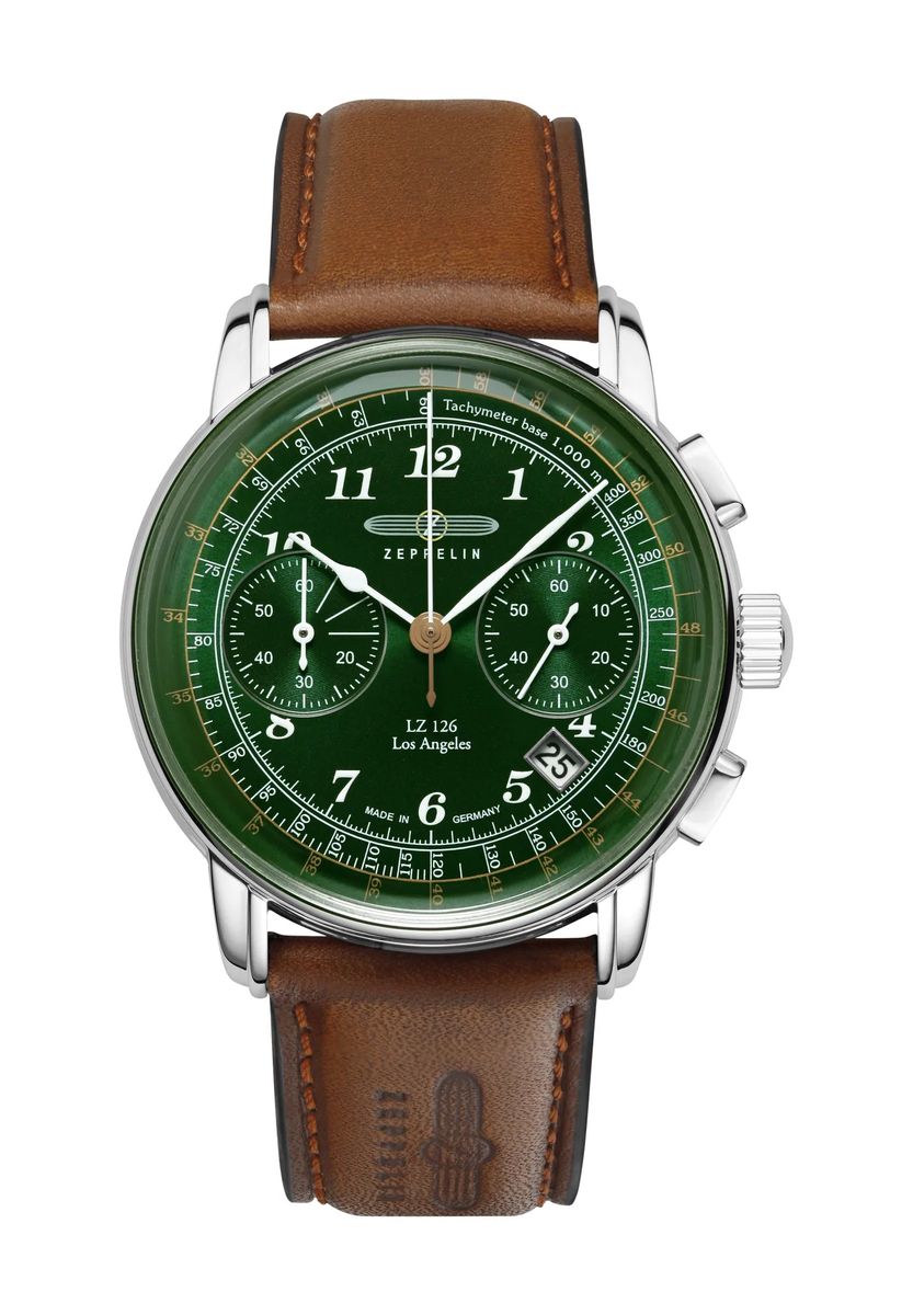 Vintage Flieger-Chronograph mit Lederarmband