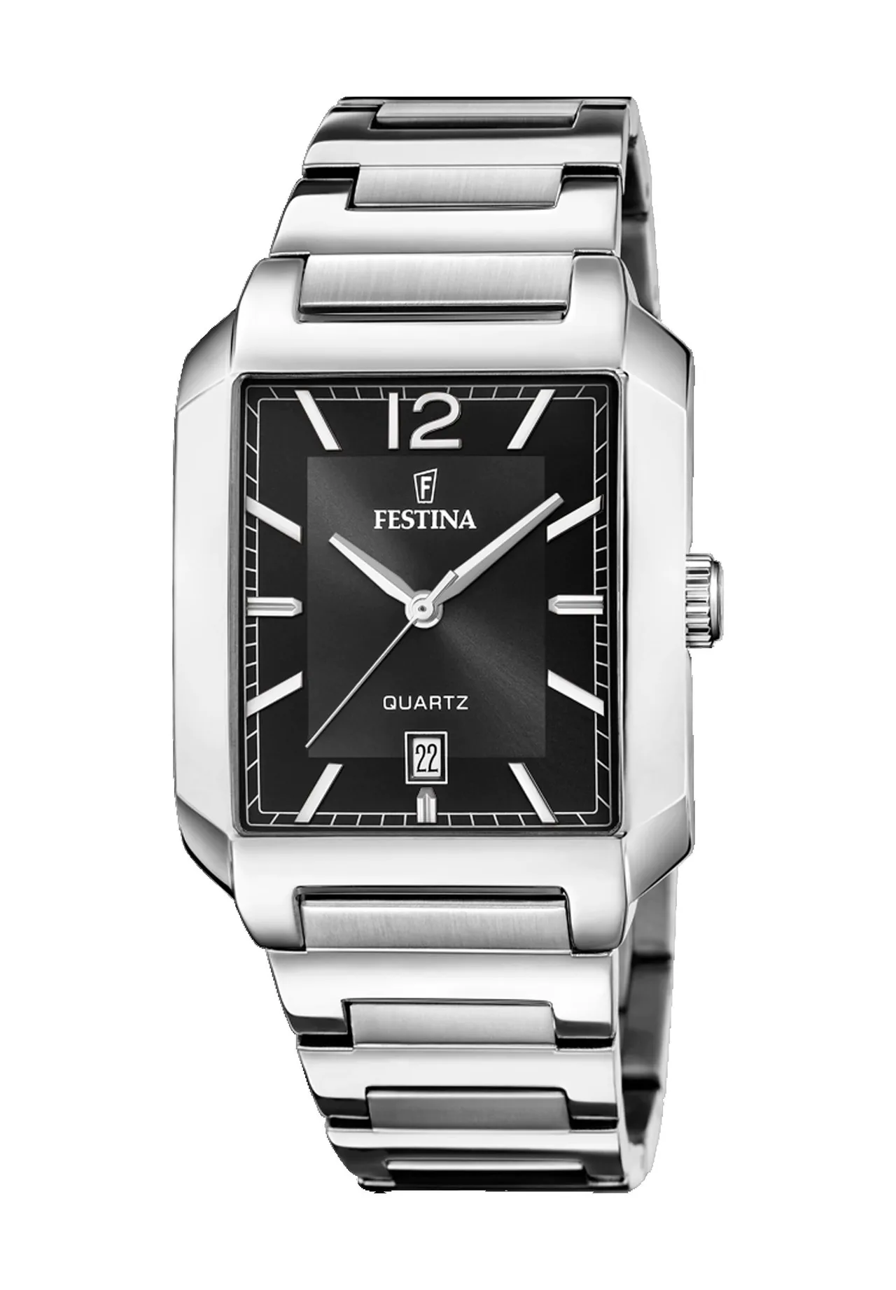 Minimalistische rechteckige Armbanduhr