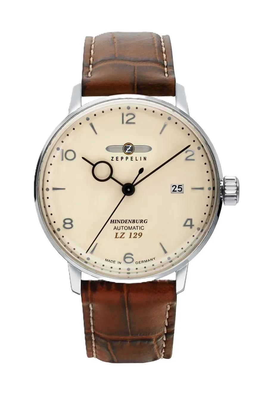Klassische Automatikuhr mit Lederarmband