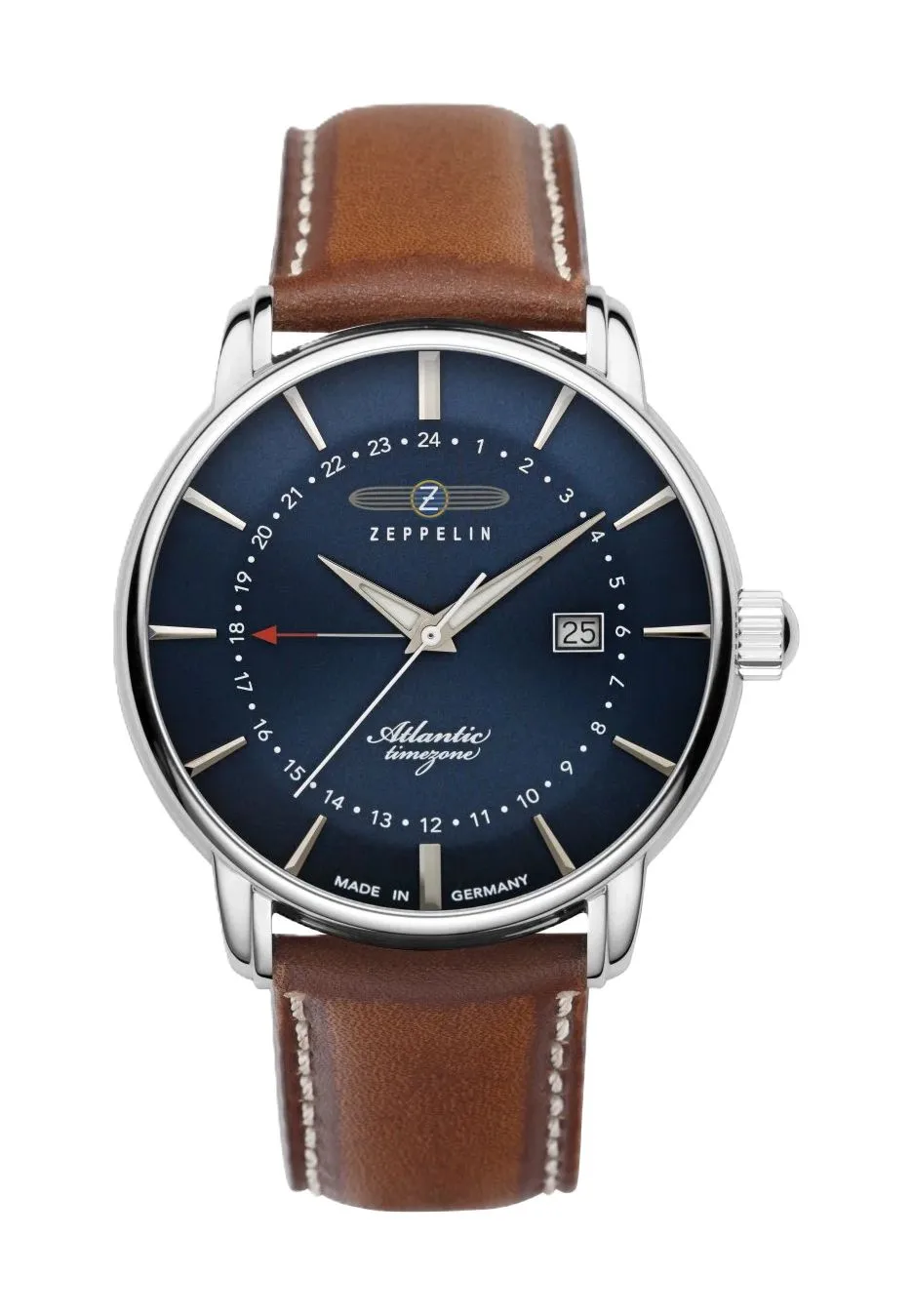 Atlantic Timezone GMT Analog-Armbanduhr