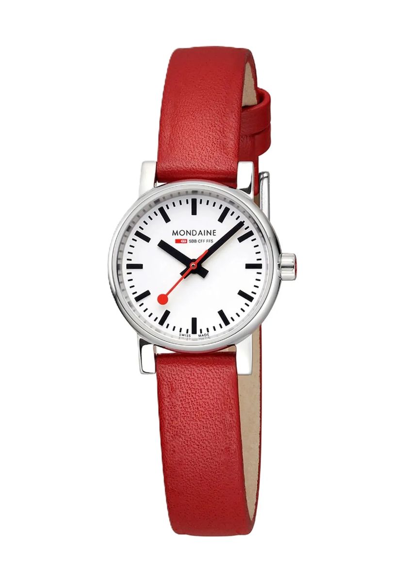 Minimalistische Uhr im Bahnhofsstil