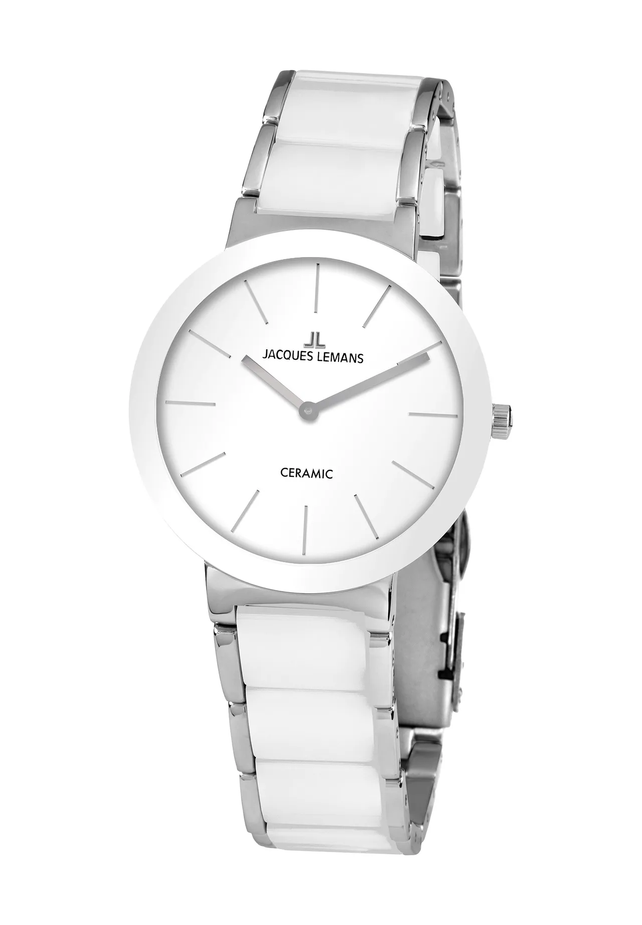 Elegante Uhr mit Keramikdetails