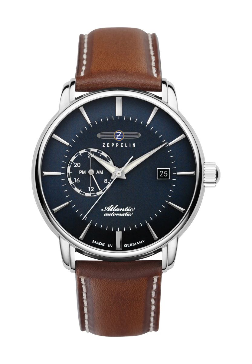 Elegante Automatik-Armbanduhr mit Lederband