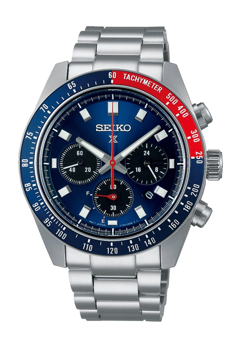 Solar-Chronograph mit zweifarbiger Lünette