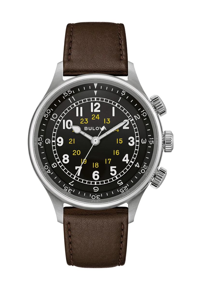 Klassische Militär-Armbanduhr im Fliegerstil