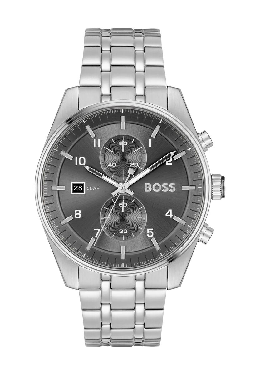 Moderner Chronograph mit Edelstahlarmband