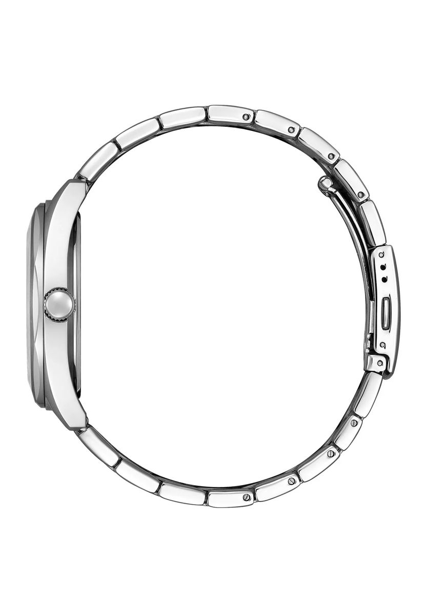 Minimalistischer Zeitmesser mit Edelstahlarmband