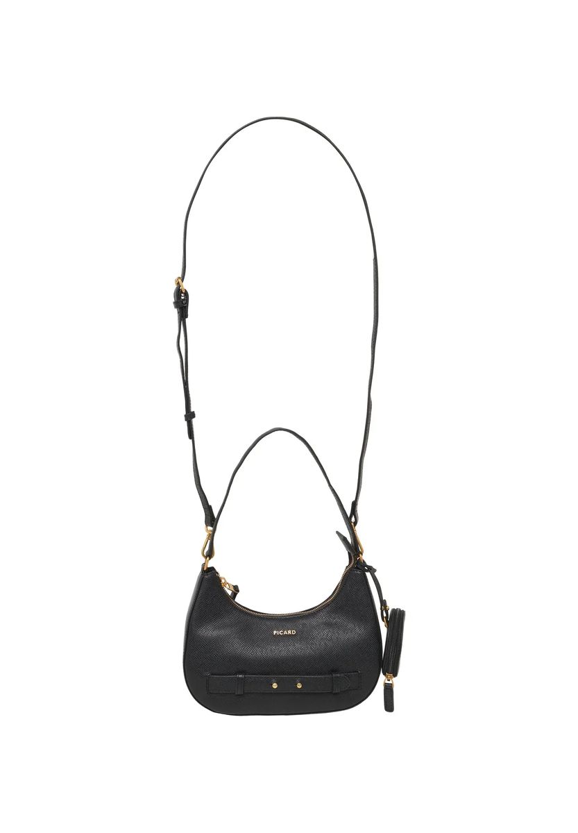 Halbmondförmige Hobo-Tasche mit Pouch