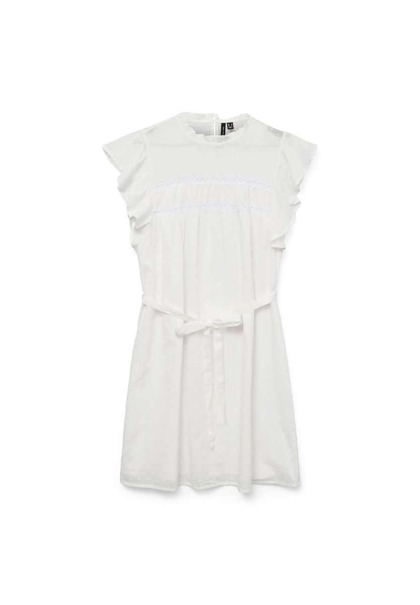 Elegantes Mini-Kleid mit Lochstickerei