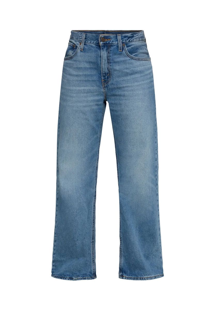Weite Bootcut-Jeans aus Denim