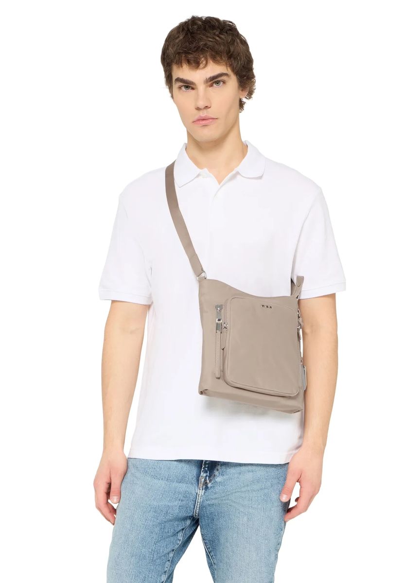 Schlichte funktionale Nylon-Umhängetasche
