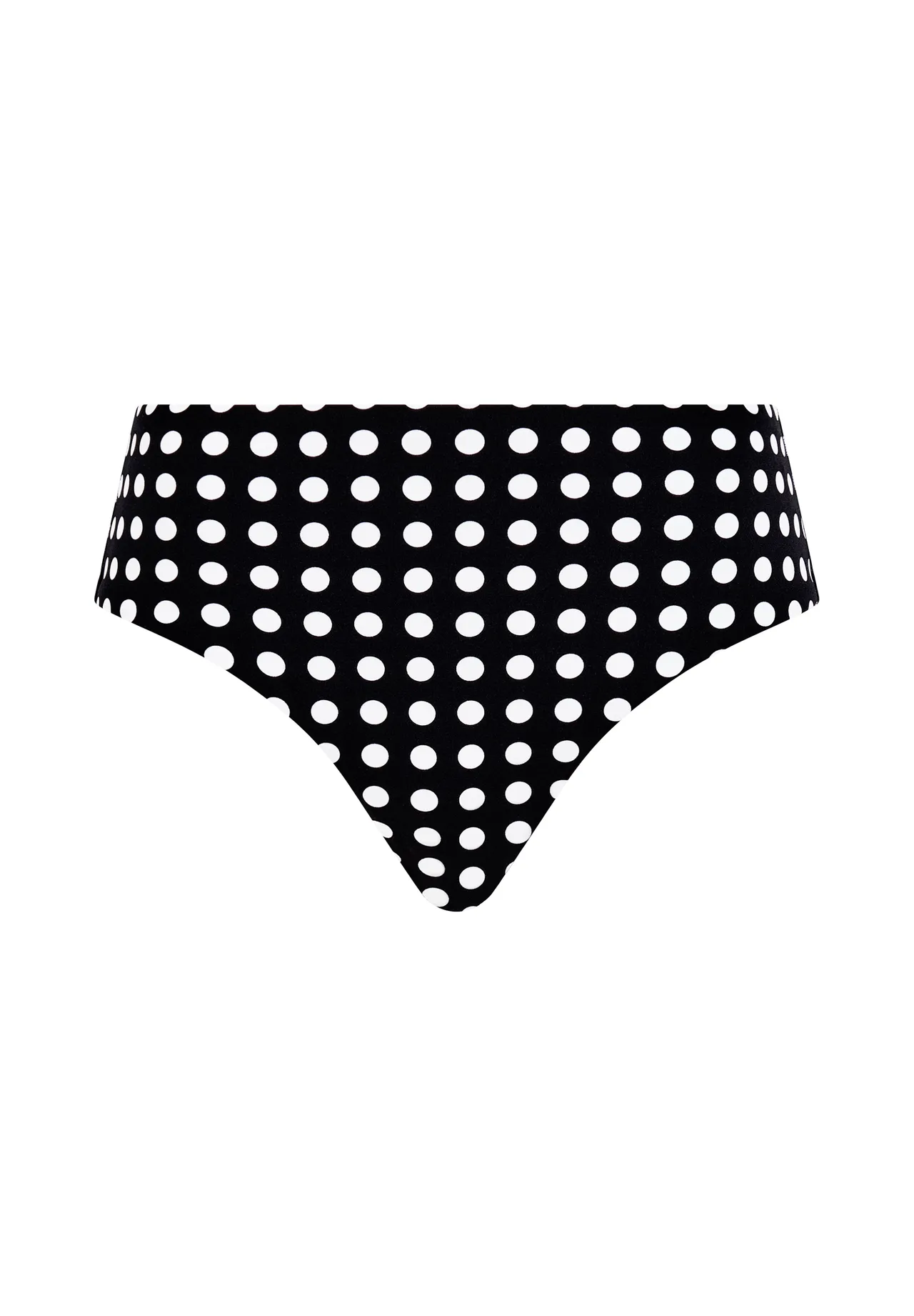 Eleganter High-Waisted Polka-Dot-Slip