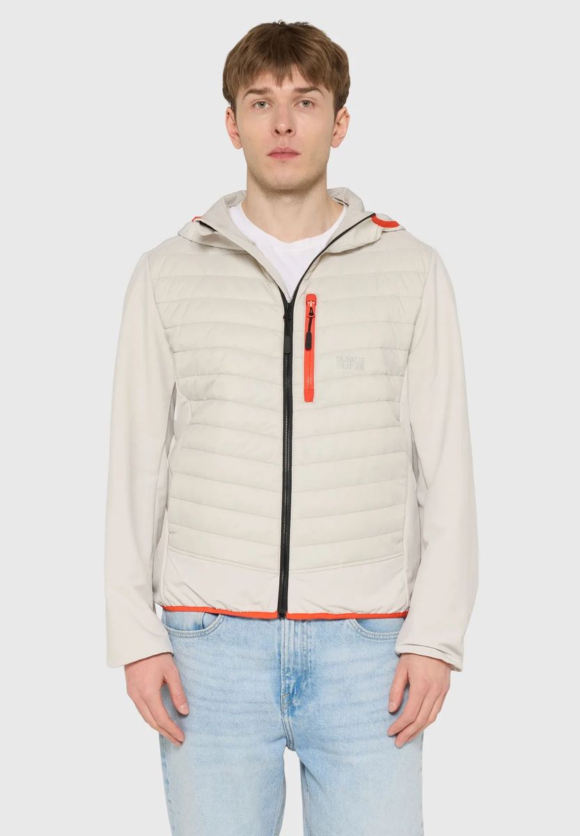 Leichte Hybridjacke mit Kapuze
