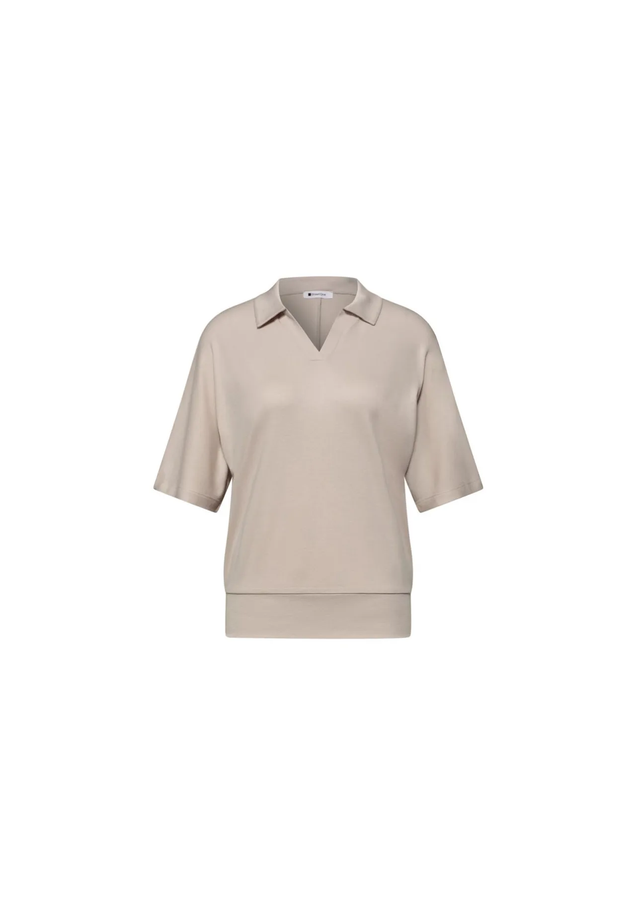 Kurzärmeliges Poloshirt mit Elastikbund