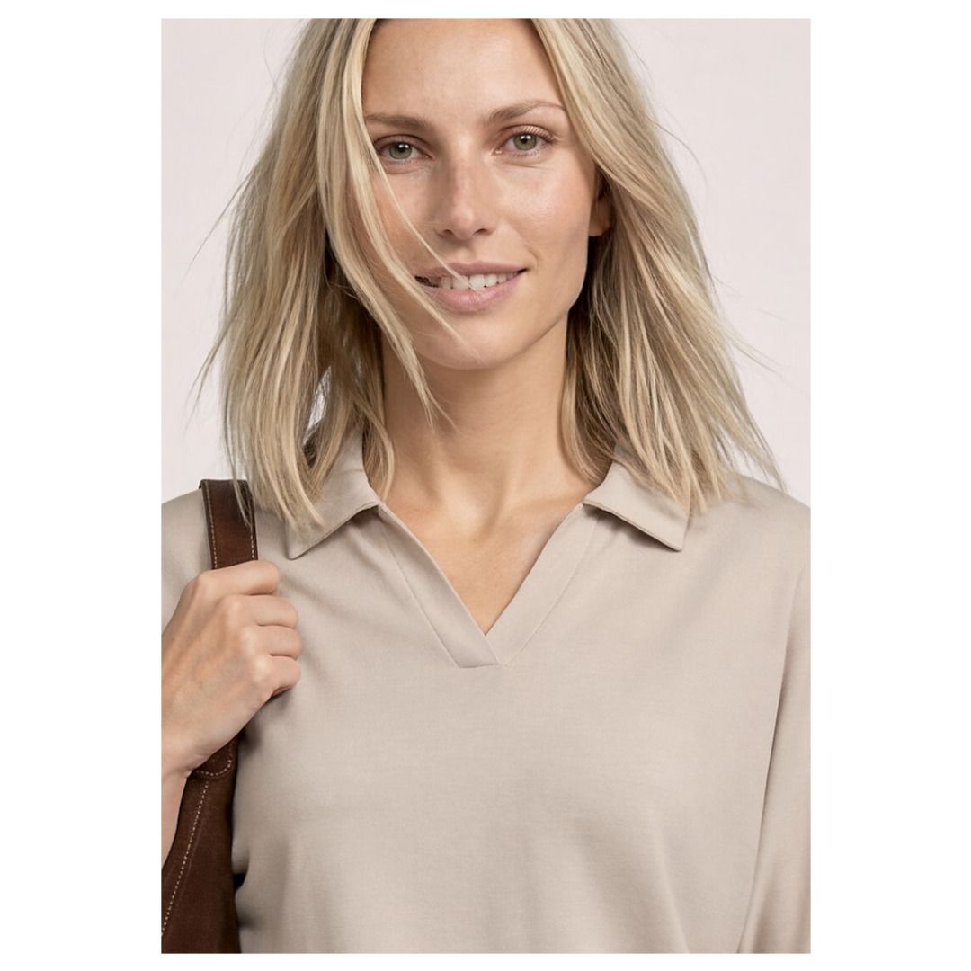 Kurzärmeliges Poloshirt mit Elastikbund