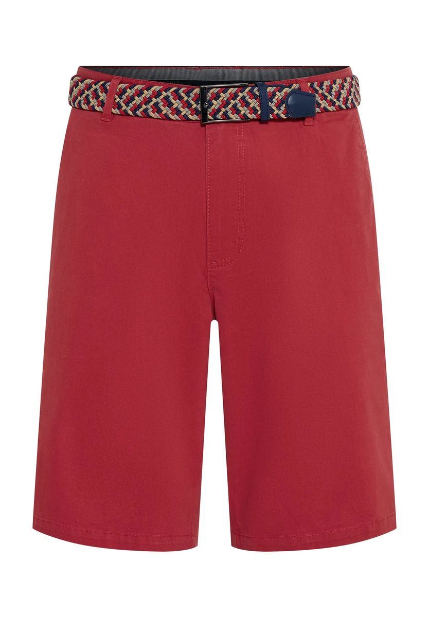 Legere Chino-Bermuda mit Gürtel