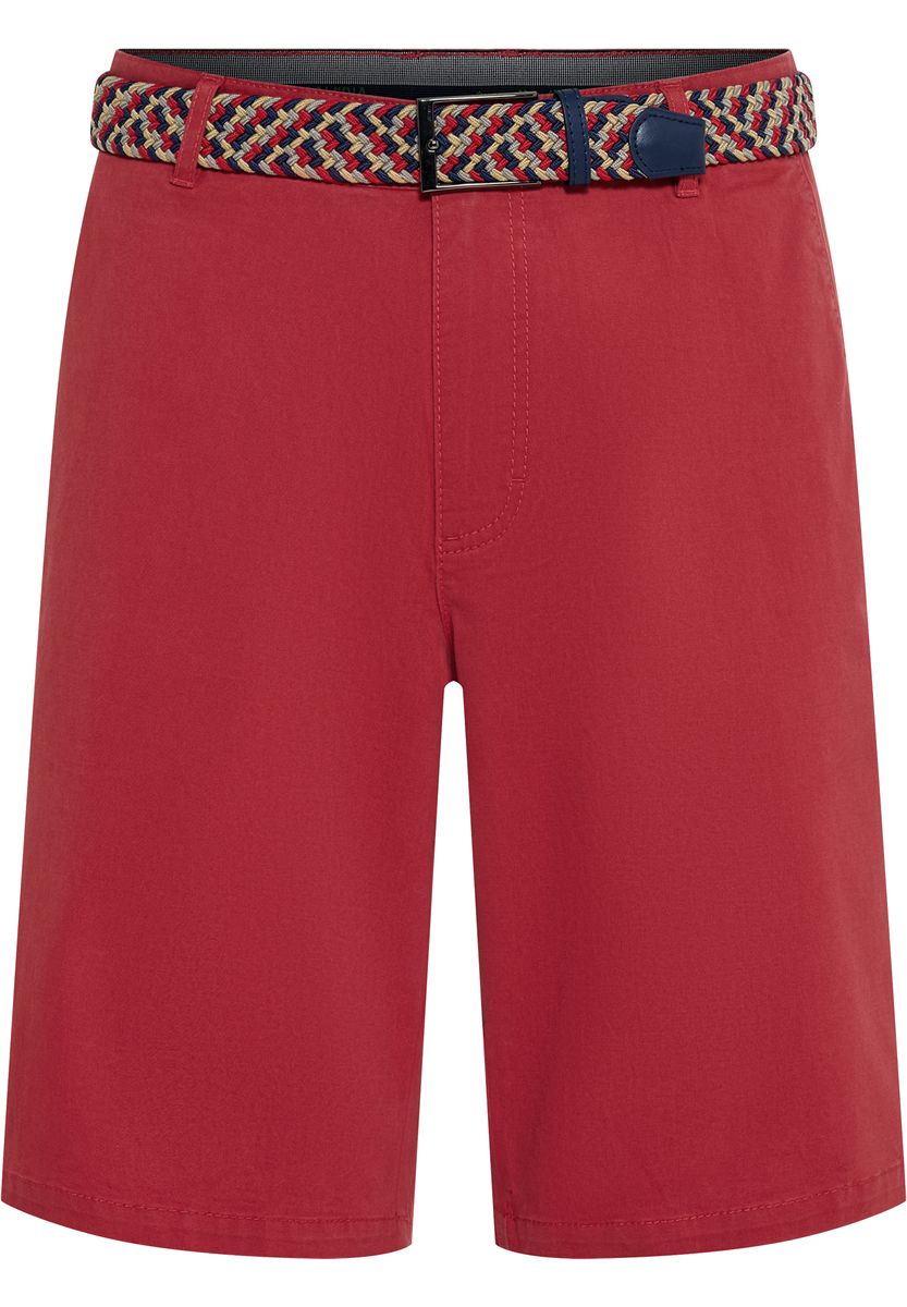 Legere Chino-Bermuda mit Gürtel