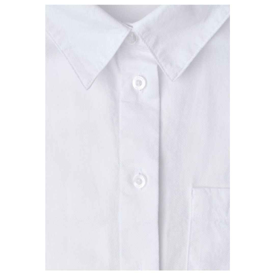 Langarm-Oberteil aus Baumwoll-Twill