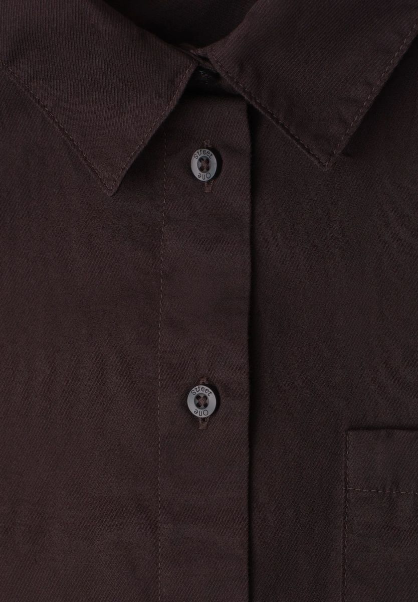 Essentielle Baumwoll-Twill-Bluse
